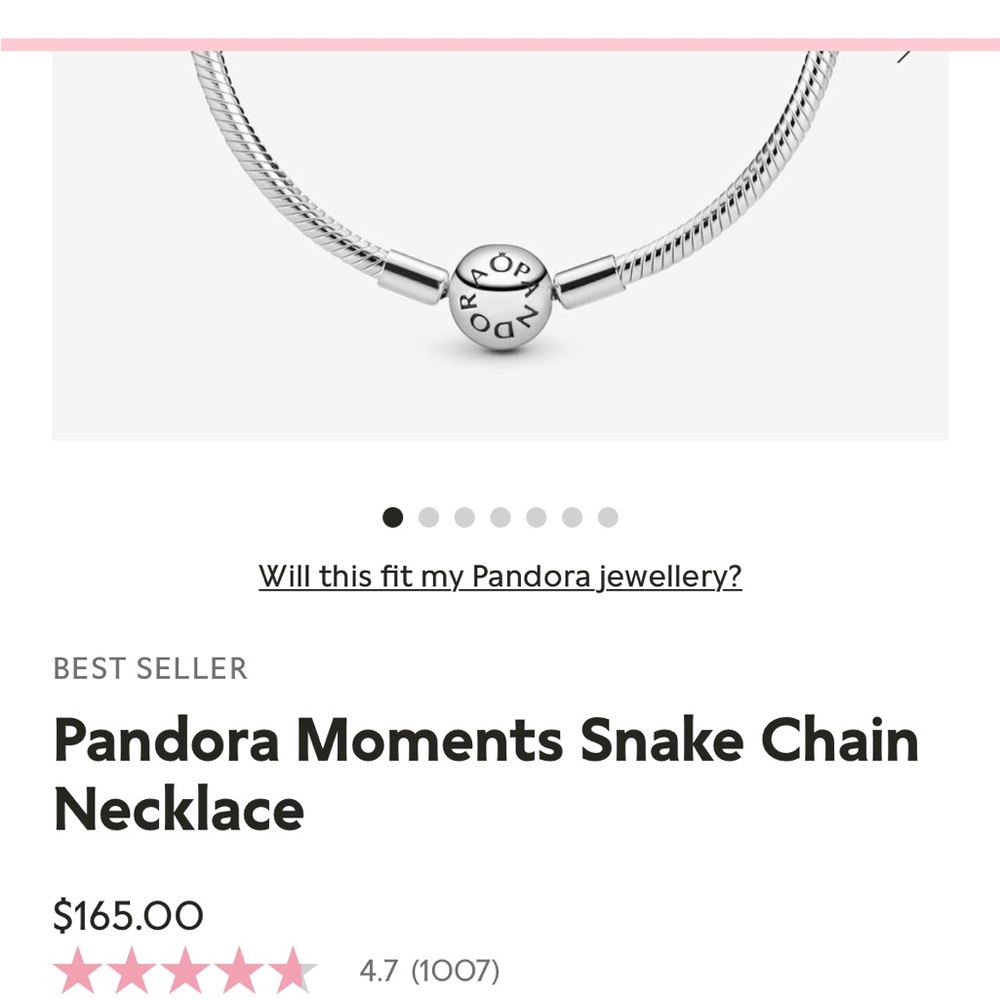 brand new chain! i’m petite so it’s a little too long for my taste. 19.7” NWOT